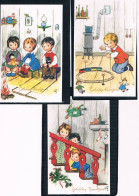 3 Cartes :  Enfants  -children  -kinder - Kindjes - Nouvel An