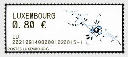 Luxembourg 2022 ATM Label Ceramics Flower Flora MNH (**) - Unused Stamps