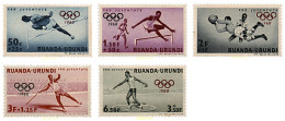 30510 MNH RUANDA URUNDI 1960 17 JUEGOS OLIMPICOS VERANO ROMA 1960 - Neufs