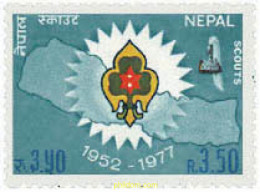 38250 MNH NEPAL 1977 25 ANIVERSARIO DEL ESCULTISMO EN NEPAL - Nepal