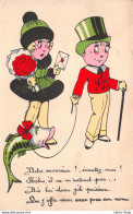 Couple # Poisson # Fleurs - Dites Monsieur !  écoutez Moi ! ( ͡♥ ͜ʖ ͡♥) ♥ - 1900-1949