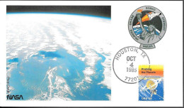 US Space NASA Postcard 1985. Atlantis STS-51J Houston. DSCS Satellites - Etats-Unis