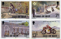 66319 MNH MAN 1977 70 ANIVERSARIO DE LAS CARRERAS TOURIST-TROPHY Y DEL ESCULTISMO - Isle Of Man