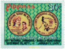 38354 MNH FILIPINAS 1977 JAMBOREE NACIONAL EN TUMAUINI - Filipinas