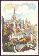 CARTE MONTARGIS L EGLISE ET LE CHATEAU 14.5 X 21 CM - 45 - Montargis