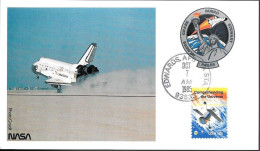 US Space NASA Postcard 1985. Atlantis STS-51J Landing. Edwards AFB - USA