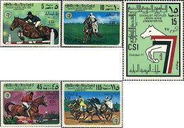 92671 MNH LIBIA 1977 CONCURSO HIPICO EN TRIPOLI - Libië