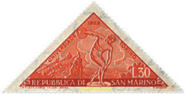 26497 MNH SAN MARINO 1959 JUEGOS UNIVERSITARIOS EN TURIN - Ongebruikt