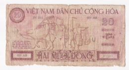 Vietnam. Viêt-Nam. 20 Dong (1946) Ho Chi Minh, Serie OO1 AB – SV 055. - Vietnam