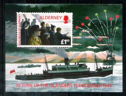 GUERNSEY-ALDERNEY Block 1, Bl.1 Mnh - Schiff, Ship, Bateau - GUERNESEY-AURIGNY - Alderney