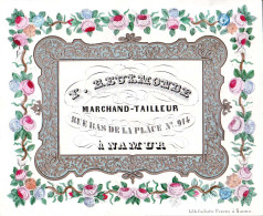 DE 1892 - Carte Porcelaine De F. Reulmonde, Marchand-Tailleur, Namur, Imp Carbotte. - Sonstige & Ohne Zuordnung