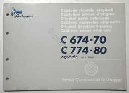 Catalogo Ricambi Originali Lamborghini Trattori - C 674-70 C 774-80 Ergomatic - Sonstige & Ohne Zuordnung