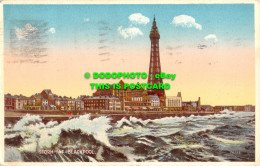 R466066 Storm At Blackpool. Valentine. De Luxe Colour. 1948 - Monde
