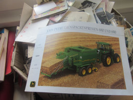 John Deere Grosspackenpressen 680 Und 690 Catalog Of Tractors And Agricultural Machinery - Advertising