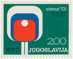 67184 MNH YUGOSLAVIA 1973 CAMPEONATOS DE TENIS DE MESA EN SARAJEVO - Nuevos