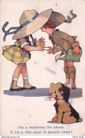 ILLUSTRATEUR ? Dessin D'Enfants  Inter-Art-Co Comique  # Fillettes # Chien " I"ve A Weakness For Plaids " ( ͡◕ ͜ʖ ͡◕) ♦ - Tarjetas Humorísticas