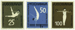 67161 MNH YUGOSLAVIA 1963 5 PREMIO DE EUROPA DE GIMNASIA - Neufs