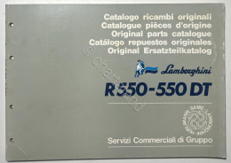 Catalogo Ricambi Originali Lamborghini Trattori - R 550 - 550 DT - Ed. 1986 - Other & Unclassified