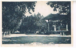 34  MONTPELLIER  L ESPLANADE ET LE KIOSQUE BOSC 1939 - Montpellier