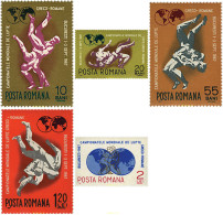 61931 MNH RUMANIA 1967 CAMPEONATOS DEL MUNDO DE LUCHA GRECO-ROMANA EN BUCAREST - Altri & Non Classificati