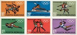 61960 MNH RUMANIA 1972 20 JUEGOS OLIMPICOS VERANO MUNICH 1972 - Otros & Sin Clasificación