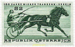 69005 MNH AUSTRIA 1973 CENTENARIO DE LA ASOCIACION VIENESA DE CARRERAS DE TROTE - Unused Stamps