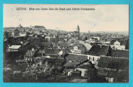 * Gotha (Thüringen - Deutschland) * (Verlag M. Spintler) Blick Von Osten über Die Stadt Und Schloss Friedenstein - Gotha