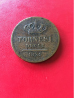 MONNAIE ROYAUME DES 2 SICILES : 10 TORNESI 1839. FERDINAND II - Andere & Zonder Classificatie