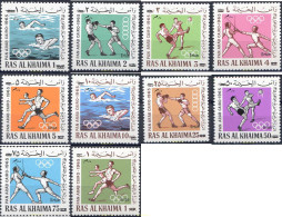 221353 MNH RAS AL KHAIMA 1966 JUEGOS PANARABES EN EL CAIRO - Ras Al-Khaimah