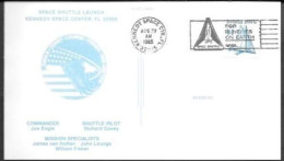 US Space Postcard 1985. Discovery STS-51I Launch. KSC - Etats-Unis