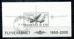DÄNEMARK Block 15, Bl.15 FD Canc. - Flugzeug, Plane, Avion - DENMARK / DANEMARK - Blocs-feuillets