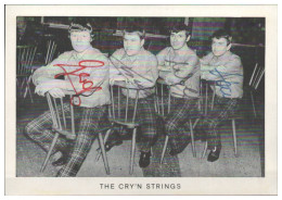 V6269/ The Cry`n Strings Beat- Popband Autogramm Autogrammkarte 60er Jahre - Autógrafos