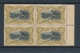 BELGIAN CONGO COB 25 BL.OF 4 MNH - Unused Stamps