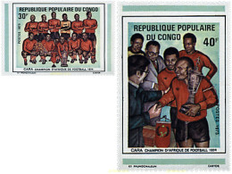 73302 MNH CONGO 1975 CARA. CAMPEON DE AFRICA DE FUTBOL EN 1974 - Nuovi