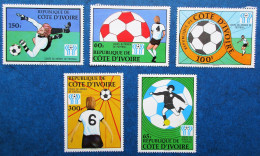 Vends Timbres De Côte D'Ivoire 1978 Sur Le Football - Costa De Marfil (1960-...)