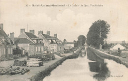 St Amand Montrond * Le Canal Et Le Quai Vendémiaire * Péniche Bois Scierie - Saint-Amand-Montrond