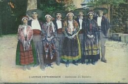 09  L' ARIEGE PITTORESQUE - COSTUMES DU SENTEIN (pliure) (ref A560) - Autres & Non Classés