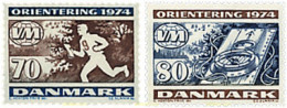 96027 MNH DINAMARCA 1974 CAMPEONATO MUNDIAL DE ORIENTACION - Ungebraucht