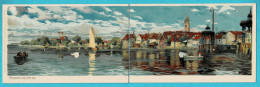 * Friedrichshafen (Baden Wuerttemberg - Deutschland) * (Ottmar Zieher, Nr 1015) Carte Double, Canal, Quai, Old, Bateau - Friedrichshafen