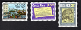 20320075450 1976 (XX) SCOTT C680 C682 POSTFRIS MINT NEVER HINGED -  BOSTON TEA PARTY - Costa Rica