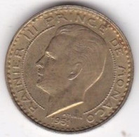 Monaco 10 Francs 1951 Rainier III , En Cupro Aluminium - 1949-1956 Francos Antiguos