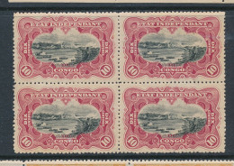 BELGIAN CONGO COB 19 BL.OF 4 LH - Nuovi