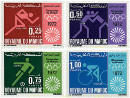 27617 MNH MARRUECOS 1972 20 JUEGOS OLIMPICOS VERANO MUNICH 1972 - Maroc (1956-...)