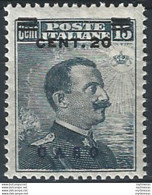 1916 Egeo Caso 20c. Su 15c. MNH Sassone N. 8 - Andere & Zonder Classificatie