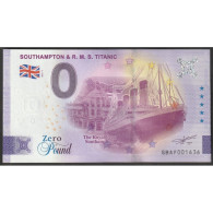 ROYAUME UNI - 0 POUND - SOUTHAMPTON ET R.M.S. TITANIC - 2021-1 - Essais Privés / Non-officiels