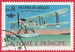 N° Yvert & Tellier 576 - Sao Tomé-et-Principe (1979) (Oblitéré) - Histoire De L'Aviation ''Santa Cruz Fairey'' - Sao Tome And Principe