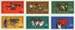 64605 MNH ALEMANIA DEMOCRATICA 1977 6 FESTIVAL DE GIMNASIA JUVENIL. - Unused Stamps