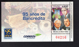 203200763590 2013 (XX) SCOTT 654 POSTFRIS MINT NEVER HINGED -  BANCREDITO COMMERCIAL BANK - 95 TH ANNIV - Costa Rica