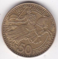 Monaco. 50 Francs 1950, Rainier III, En Cupro Aluminium - 1949-1956 Francos Antiguos