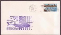 US Space Cover 1988. Discovery STS-26 Landing. Recovery Support DOD Airborne - United States